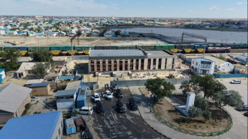 Фотография к новости: В Арале строят новый железнодорожный вокзал за 1,5 млрд тенге