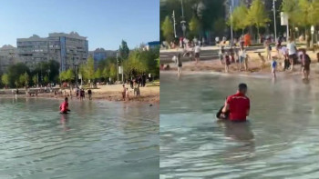 Фотография к новости: "Дайте мне умереть" Девушку спасли из воды на Сайране в Алматы