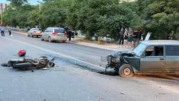 Фотография к новости: 20-летний мотоциклист погиб в ДТП в Актау
