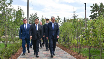 Фотография к новости: Глава государства осмотрел ряд объектов в Щучинске