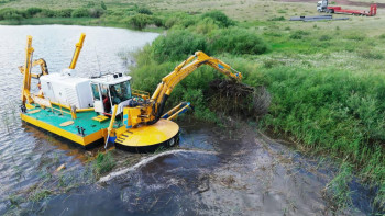 Фотография к новости: Астанинское водохранилище впервые за полвека очистят от ила