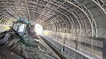 Фотография к новости: В метро Ташкента обрушилась часть потолка, пострадали два человека