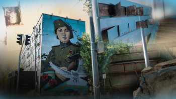 Фотография к новости: Знаменитый дом с муралом в Астане находится в аварийном состоянии