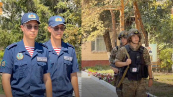 Фотография к новости: В Нацгвардии Казахстана вместе служат около 40 пар близнецов