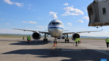 Фотография к новости: Конкурент Boeing и Airbus: китайский C919 начал международные полеты