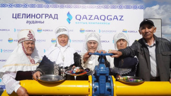 Фотография к новости: Два села под Астаной получили газ на два года раньше срока