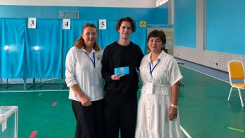 Фотография к новости: Олимпийский чемпион Михаил Шайдоров проголосовал на выборах в Курултай