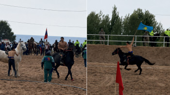Фотография к новости: Казахстан взял два золота в один день на Всемирных играх кочевников