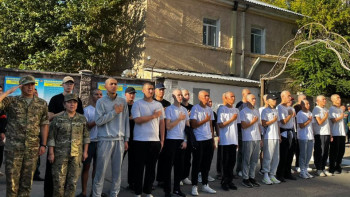 Фотография к новости: 35 новобранцев отправились из Астаны в ряды Национальной гвардии