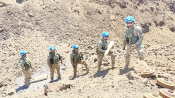 Фотография к новости: Более 2 тыс. опасных находок за четыре месяца: казахстанские саперы работают на Голанских высотах