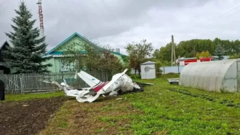 Фотография к новости: Два человека погибли при падении легкомоторного самолета в Татарстане