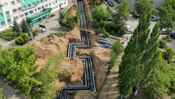 Фотография к новости: В Уральске заменили 1,82 километра труб на тепломагистрали ТМ-6