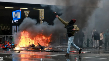 Фотография к новости: В Брюсселе задержали 21 участника массового протеста