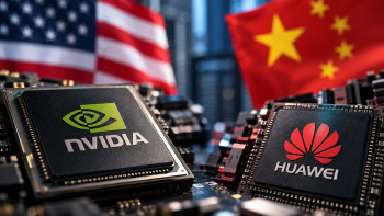 Фотография к новости: Nvidia теряет Китай: доля на рынке чипов для ИИ упала до 34%
