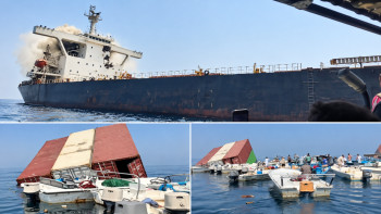 Фотография к новости: Два судна затонули у Ормузского пролива на фоне серии атак