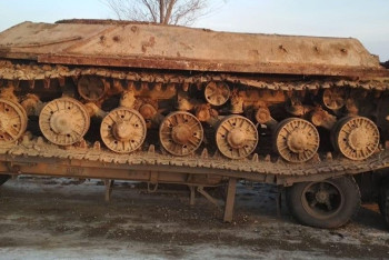 В одном из сёл Алматинской области обнаружили боевой танк 