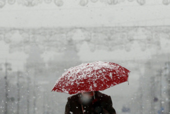 Фотография к новости: Штормовое предупреждение объявлено в трёх областях Казахстана