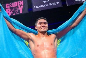 Фотография к новости: Непобеждённый казахстанский боксёр нокаутировал мексиканца