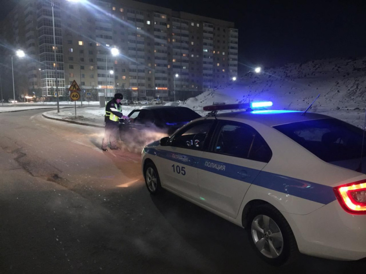 За три дня в Астане выявили 30 пьяных водителей