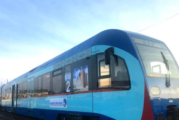 Фотография к новости: Запущен новый скоростной пригородный поезд Туркестан - Шымкент 