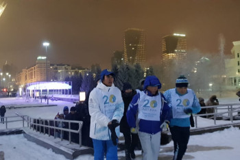 Мухамедиулы встретил Новый год забегом по Астане