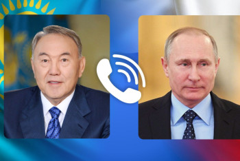 Фотография к новости: Назарбаев и Путин обменялись новогодними поздравлениями 