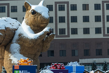 Алматинская белка стала подвижной и подмигивает прохожим