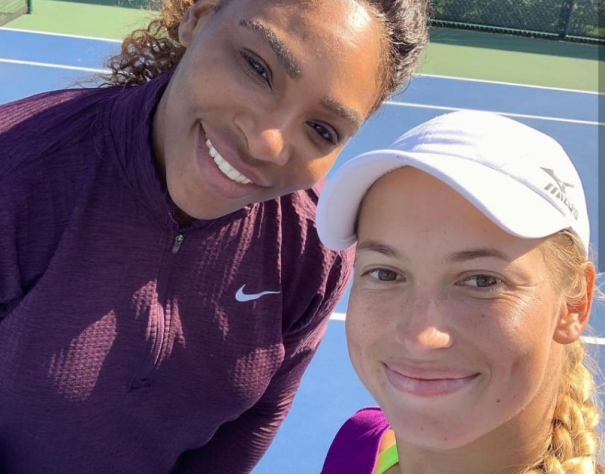 Серена Уильямс провела тренировку с первой казахстанской ракеткой Юлией Путинцевой