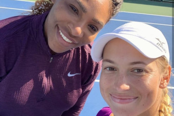 Серена Уильямс провела тренировку с первой казахстанской ракеткой Юлией Путинцевой