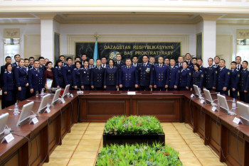 В главной транспортной прокуратуре прошло собрание в честь Дня Независимости