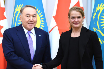 Фотография к новости: Нурсултан Назарбаев встретился с Генерал-губернатором Канады Жюли Пайетт