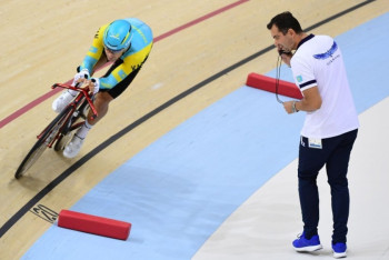 Фотография к новости: Казахстанец вошёл в ТОП-5 на Кубке мира по велотреку 