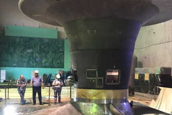 Фотография к новости: Готовится к запуску новый гидроагрегат на Шардаринской ГЭС