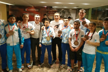 Девять медалей завоевали казахстанцы на чемпионате мира по MMA в Бахрейне 