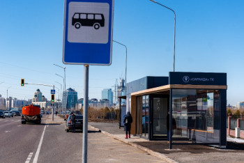 Фотография к новости: 33 тёплые остановки появятся в Астане до конца ноября 