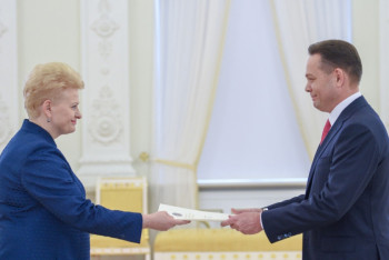 Фотография к новости: Посол Казахстана вручил верительные грамоты Президенту Литвы