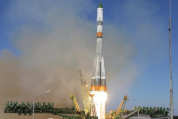 Фотография к новости: Первая и вторая ступени корабля "Союз" ориентировочно упали в районе Жезказгана - КЧС