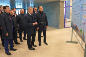 Фотография к новости: Бакытжан Сагинтаев прибыл в ВКО с рабочей поездкой