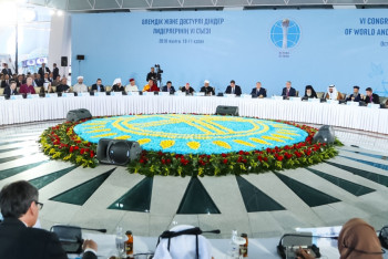 Фотография к новости: Президент РК предложил создать портал лидеров Съезда мировых и традиционных религий  