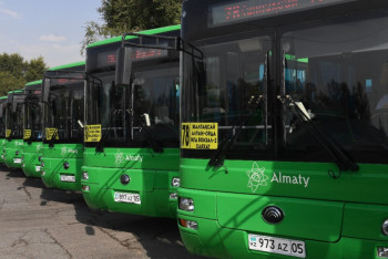 Фотография к новости: Автопарк Алматы обновился на 30 новых автобусов 