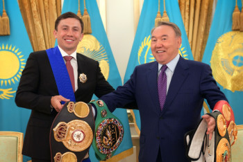 Фотография к новости: Тебе предстоит очень важная битва - Назарбаев Головкину