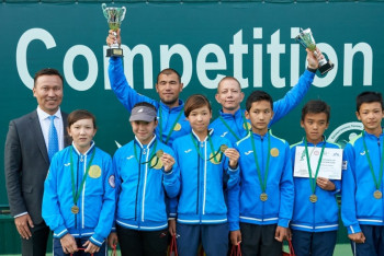 Казахстанские теннисисты вошли в тройку сильнейших на чемпионате Азии