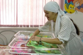 Фотография к новости: Первая тройня появилась на свет в Туркестанской области