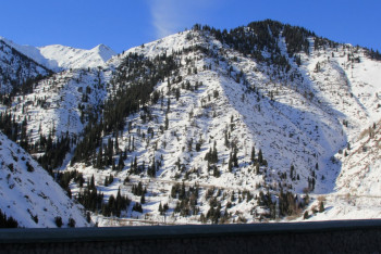 На Шымбулаке выпал первый снег 