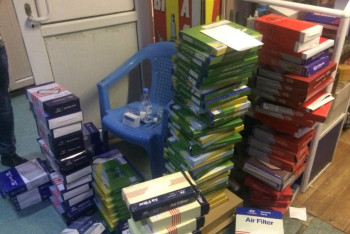 Контрафактные запчасти для корейских авто изъяли у продавцов Алматы