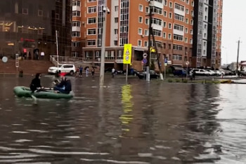 За потоп в центре столицы извинились в акимате города 