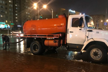 Фотография к новости: Более 140 спецмашин устраняли последствия ливня в Астане  