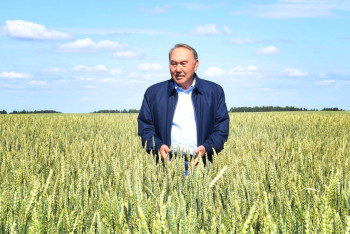 Фотография к новости: Нельзя останавливаться на достигнутом - Назарбаев аграриям СКО