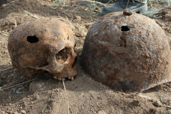 Останки солдат времён Гражданской войны нашли в ЗКО