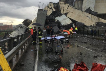 Фотография к новости: Число жертв обрушения моста в Генуе достигло 35 человек